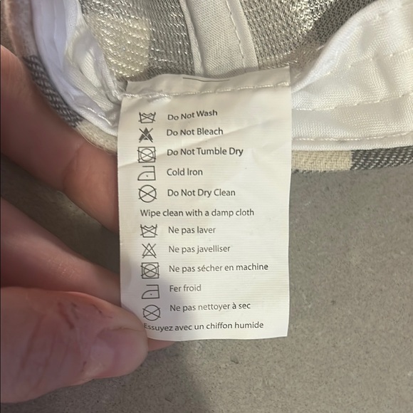 Buffalo Check Checkered Gray and White Baseball Style Cap - Picture 11 of 11